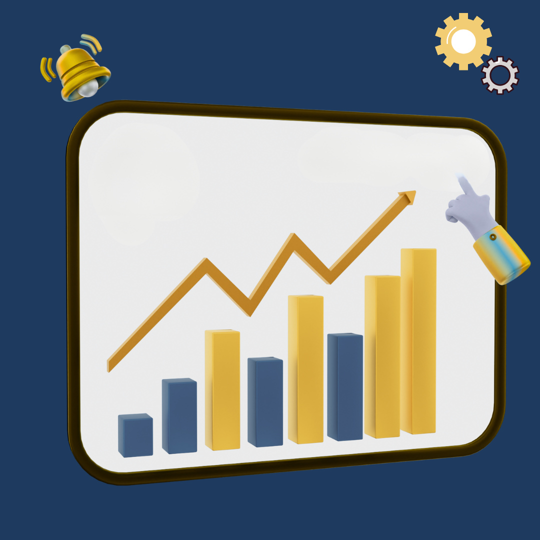 Financial chart illustration